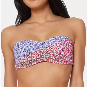 Jessica Simpson Bandeau Swim Top& Hipster Bottom US Size M